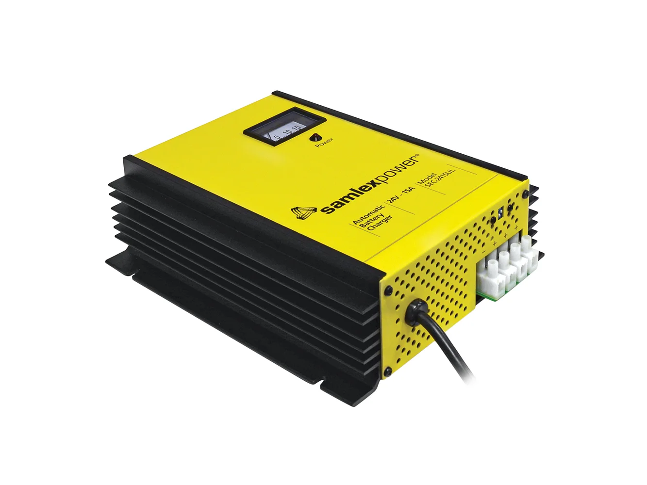 Samlex 15A Battery Charger - 24V - 3-Bank - 3-Stage w/Dip Switch & Lugs