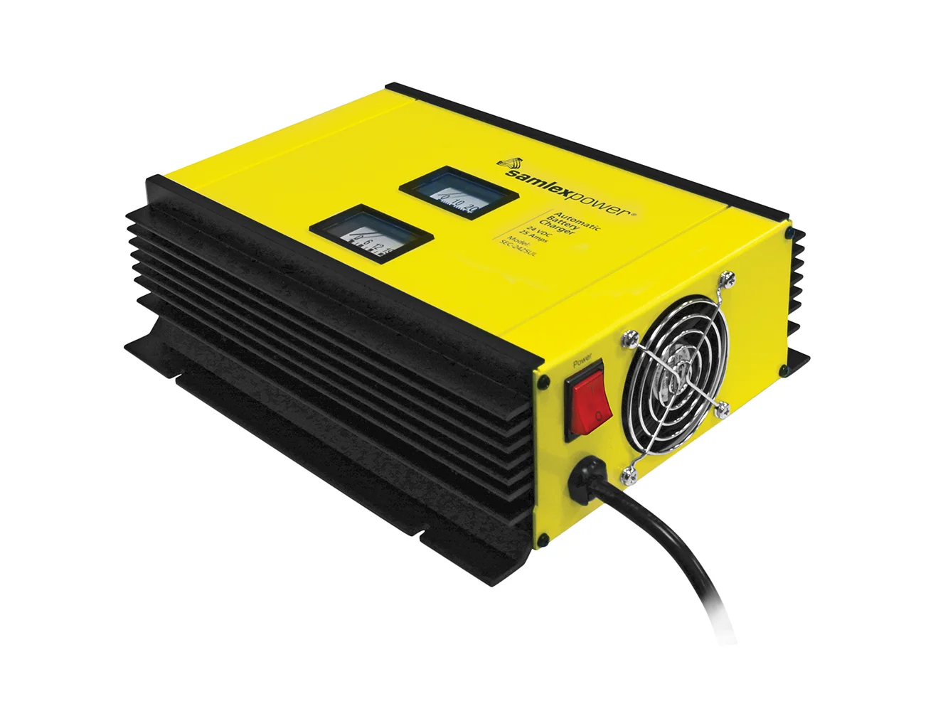 Samlex 25A Battery Charger - 24V - 2-Bank - 3-Stage w/Dip Switch & Lugs - Includes Temp Sensor