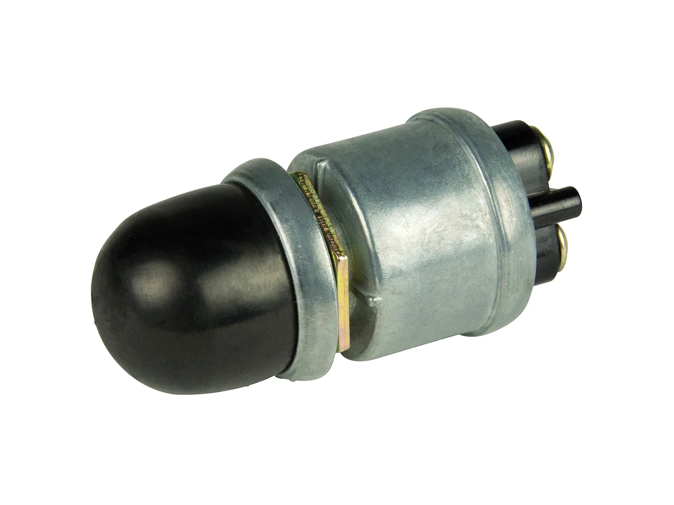 BEP 2-Position SPST Heavy-Duty Push Button Switch w/Cover - OFF/(ON) - 35 Amp