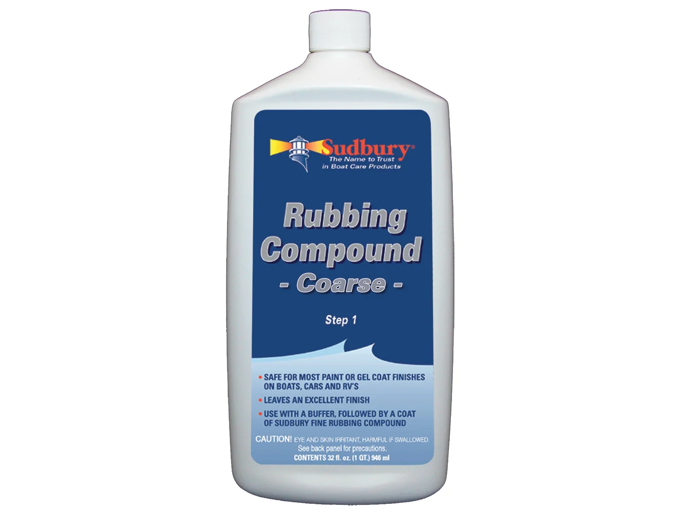 Sudbury Rubbing Compound Coarse - Step 1 - 32oz Fluid