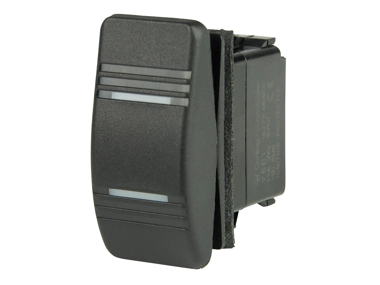 BEP SPDT Contura Switch - 2-Amber LEDs - ON/OFF/ON