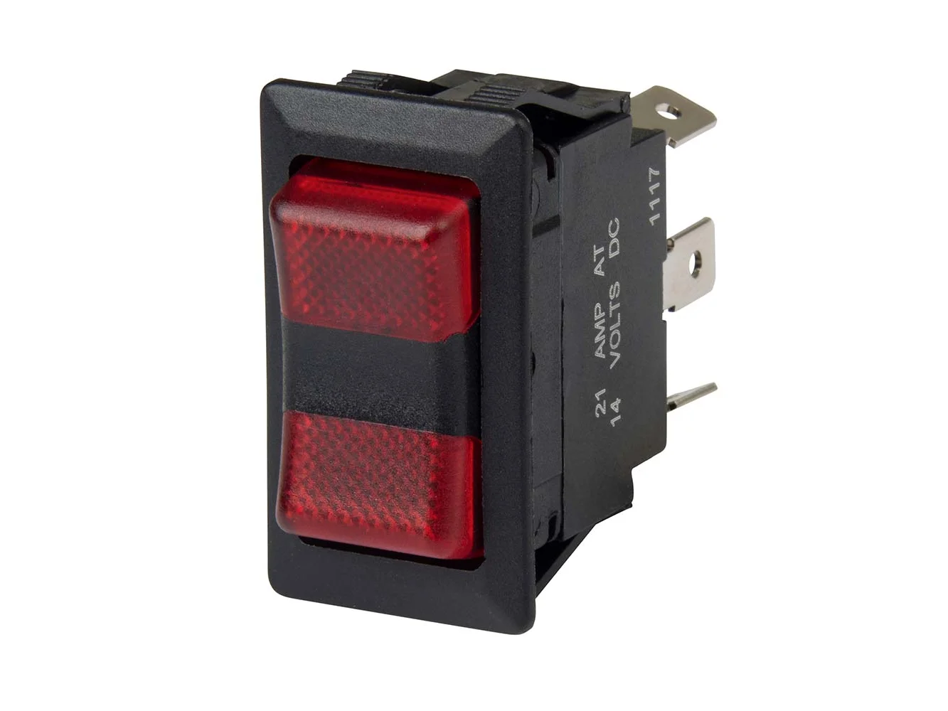 BEP SPDT Rocker Switch - 2-LEDs - 12V/24V - ON/OFF/ON