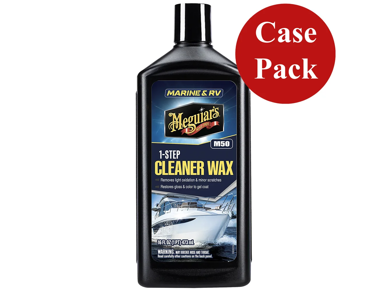 Meguiar's Boat/RV Cleaner Wax - 16 oz - *Case of 6*