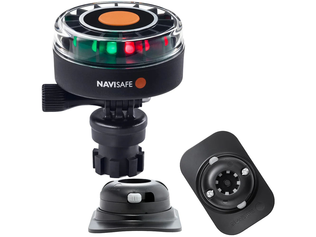 Navisafe Navilight 2NM Tricolor w/Navimount Base & RIB Mount - Black