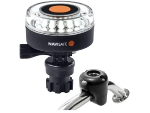 Navisafe Navilight 360&deg; 2NM White w/Navimount Base & Rail Mount - Black