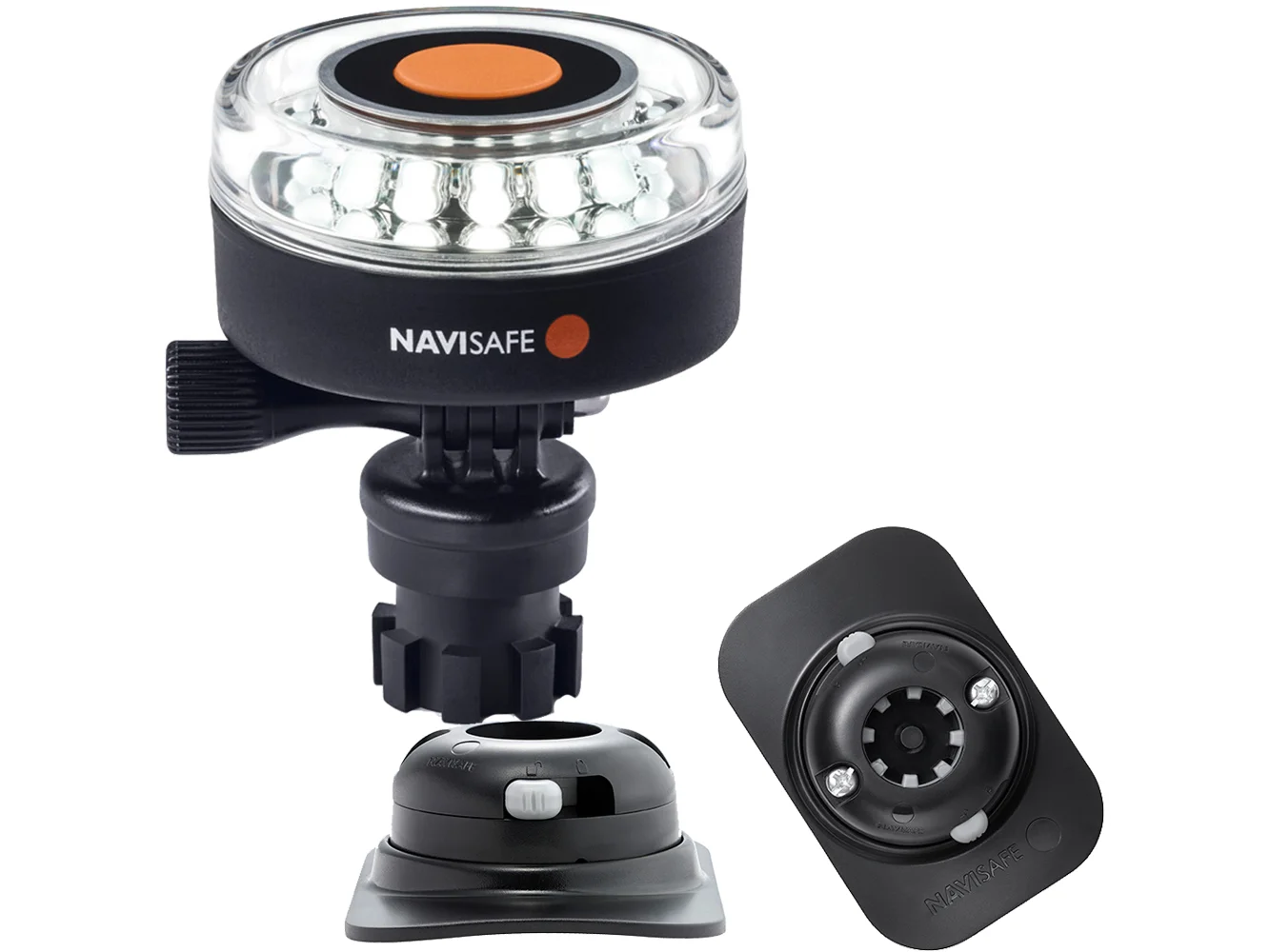 Navisafe Navilight 360° 2NM White w/Navimount Base & RIB Mount - Black