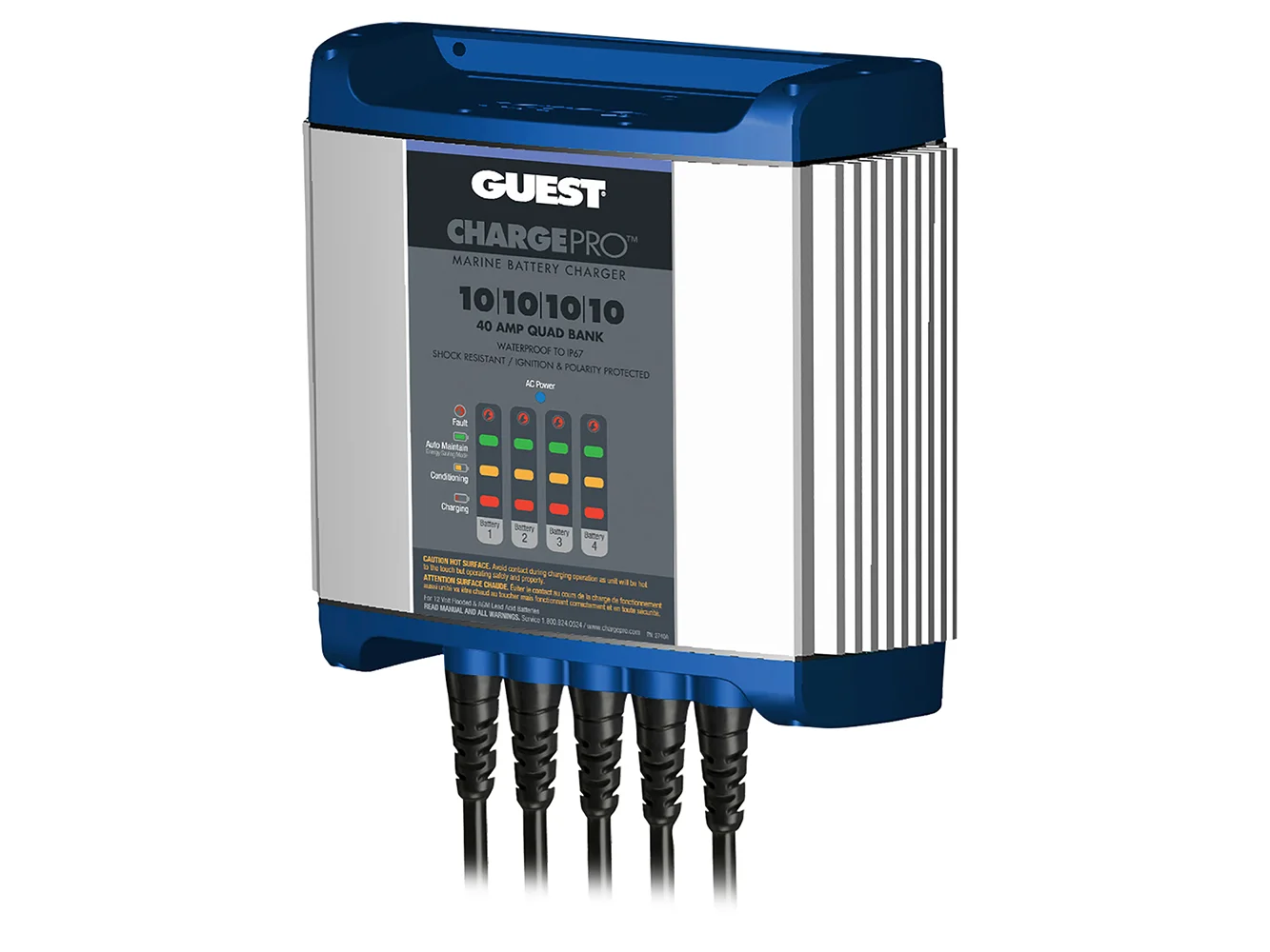 Guest On-Board Battery Charger 40A / 12V - 4 Bank - 120V Input