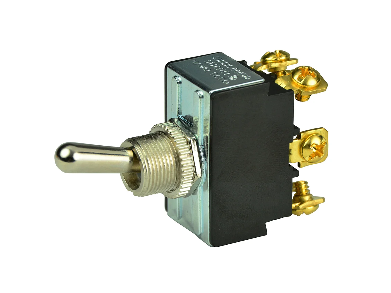 BEP DPDT Chrome Plated Toggle Switch - ON/OFF/ON