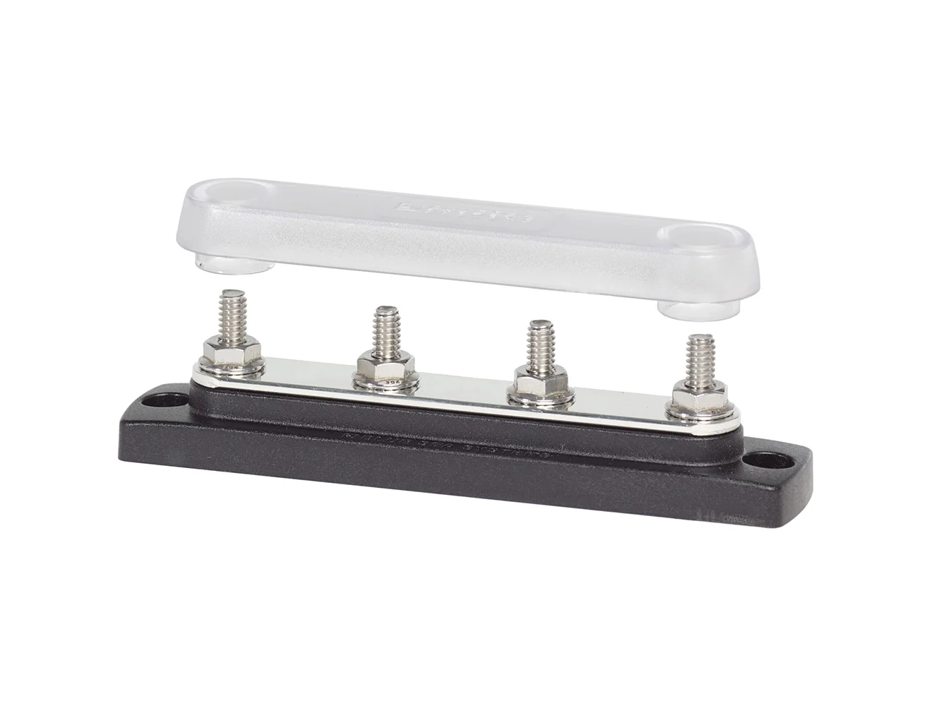 Blue Sea 2307 Common 150A BusBar - (4) 1/4"-20 Studs w/Cover