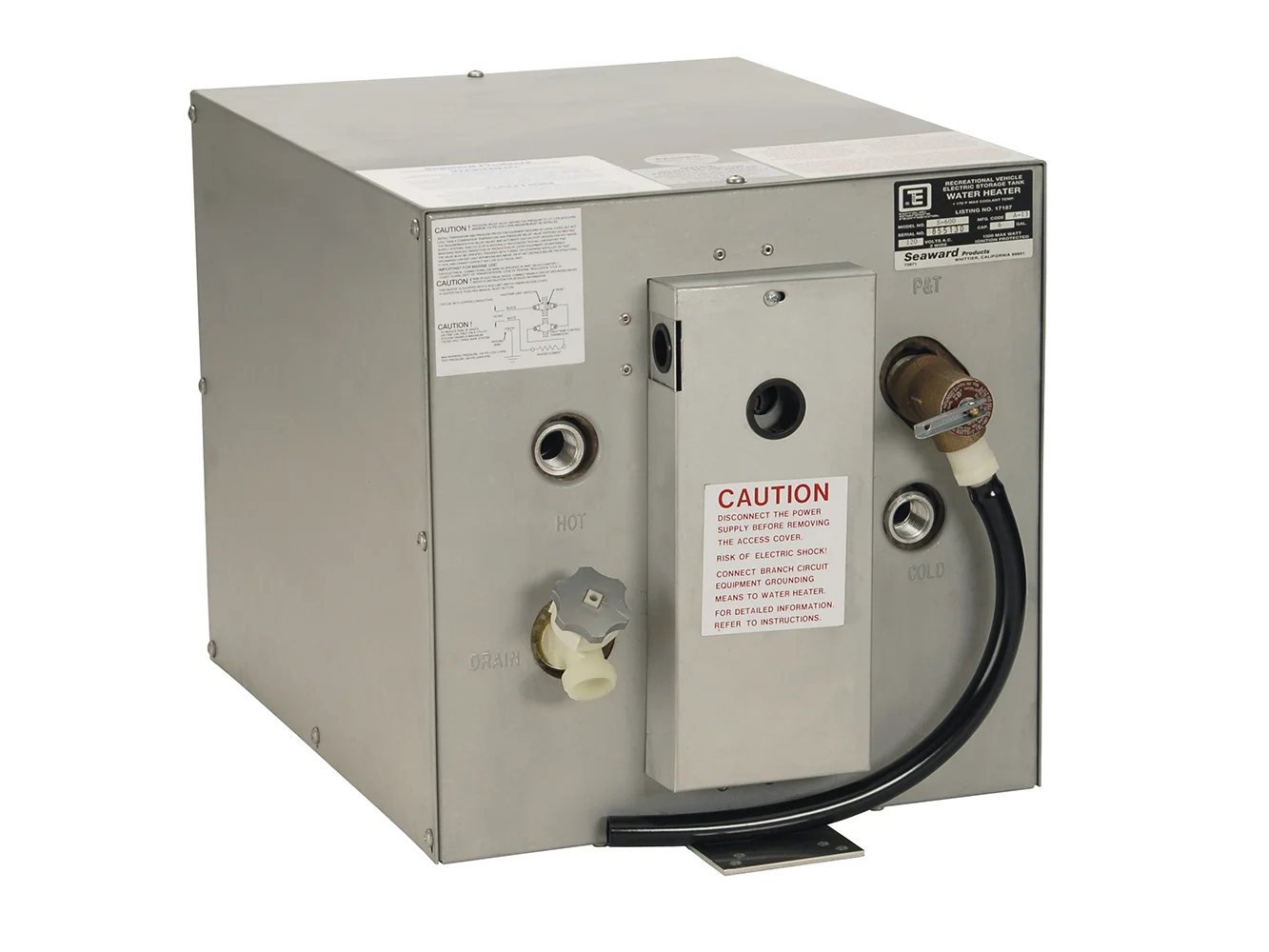Whale Seaward 6 Gallon Hot Water Heater w/Rear Heat Exchanger - Galvanized Steel - 240V - 1500W