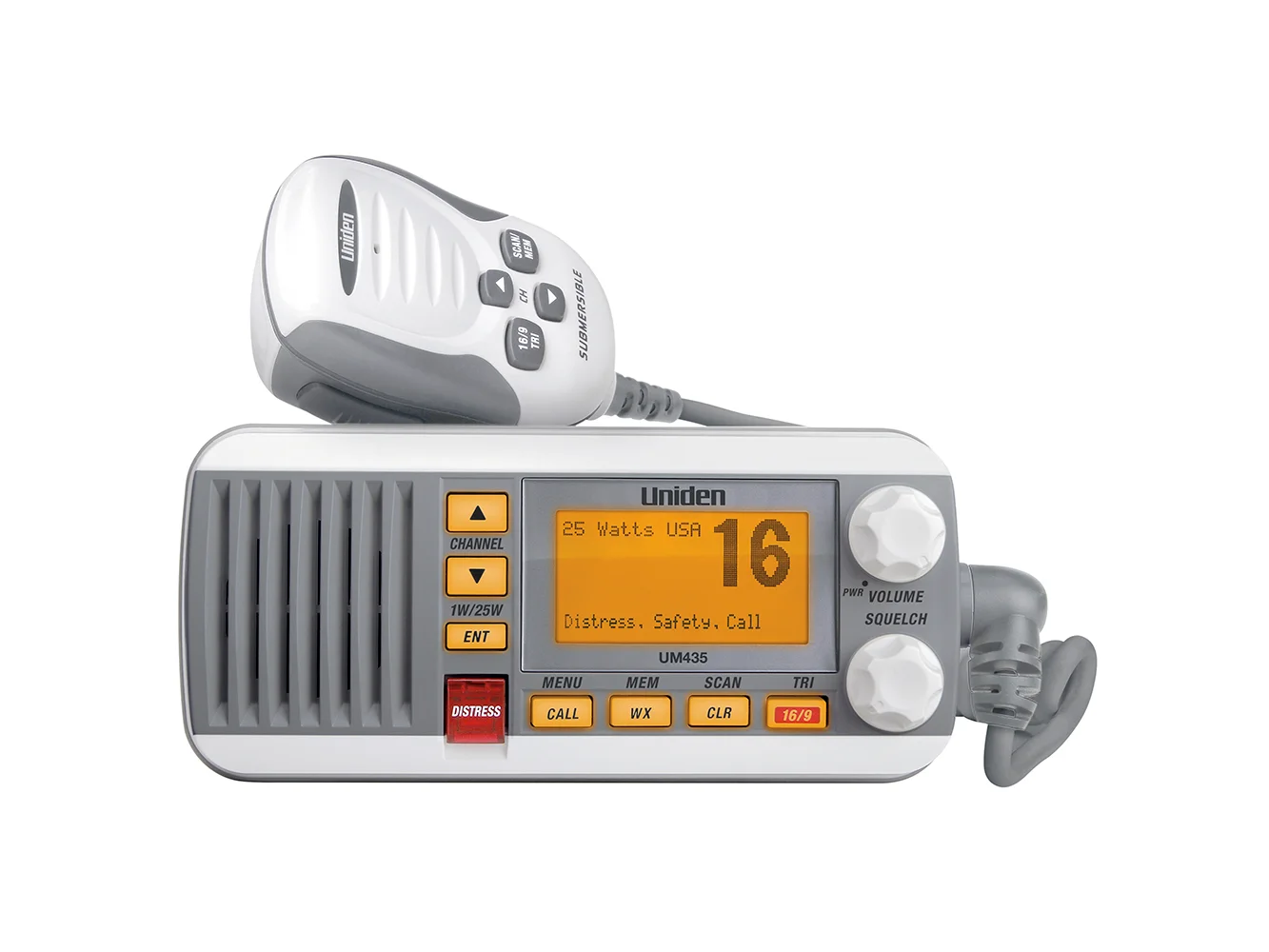 Uniden UM435 Fixed Mount VHF Radio - White