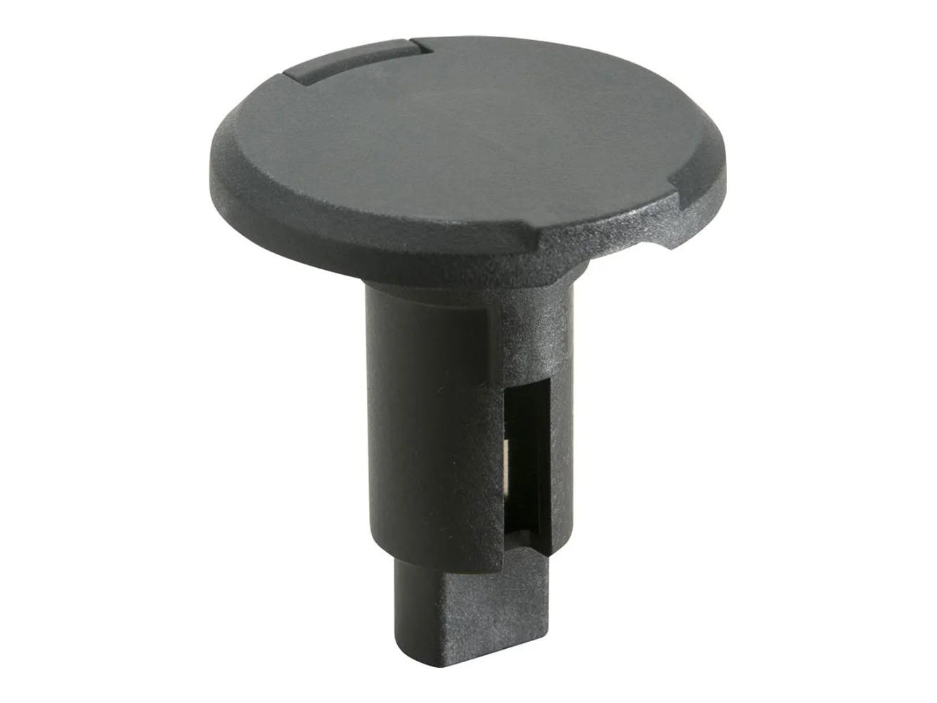 Attwood LightArmor Plug-In Base - 2 Pin - Black - Round