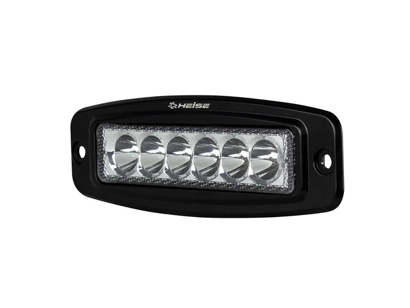 HEISE 6 LED Single Row Driving Light - Flush Mount