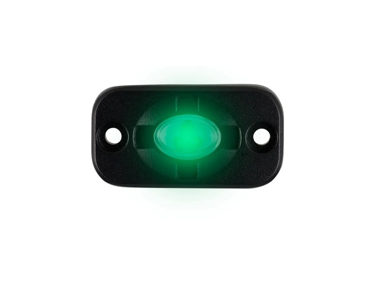 HEISE Auxiliary Accent Lighting Pod - 1.5" x 3" - Black/Green