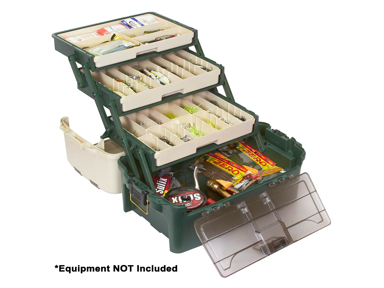 Plano Hybrid Hip 3-Tray Tackle Box - Forest Green