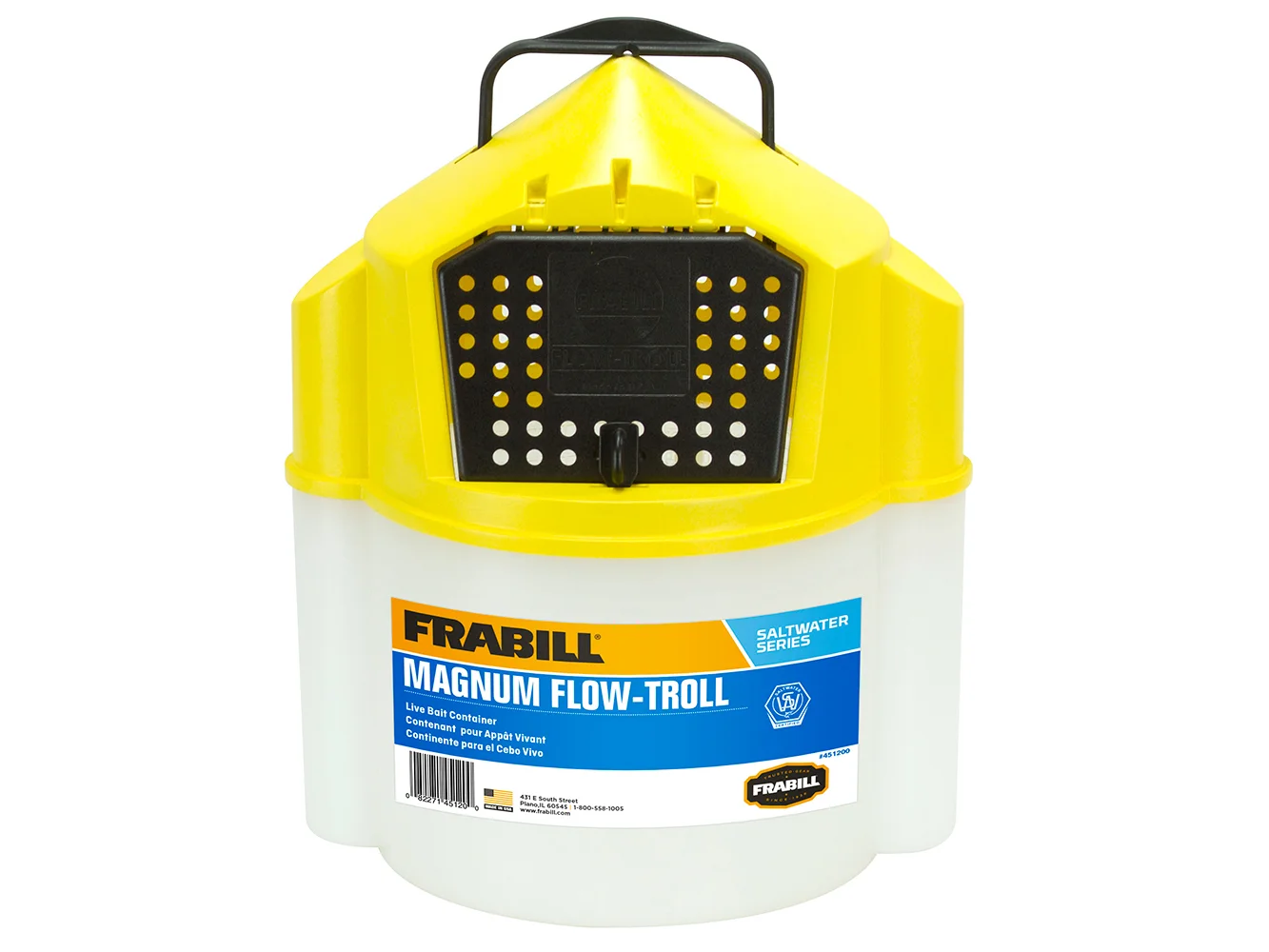 Frabill Magnum Flow Troll® Shrimp Bucket - 10 Quart
