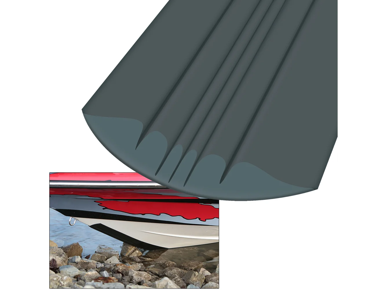 Megaware KeelGuard® - 4' - Charcoal