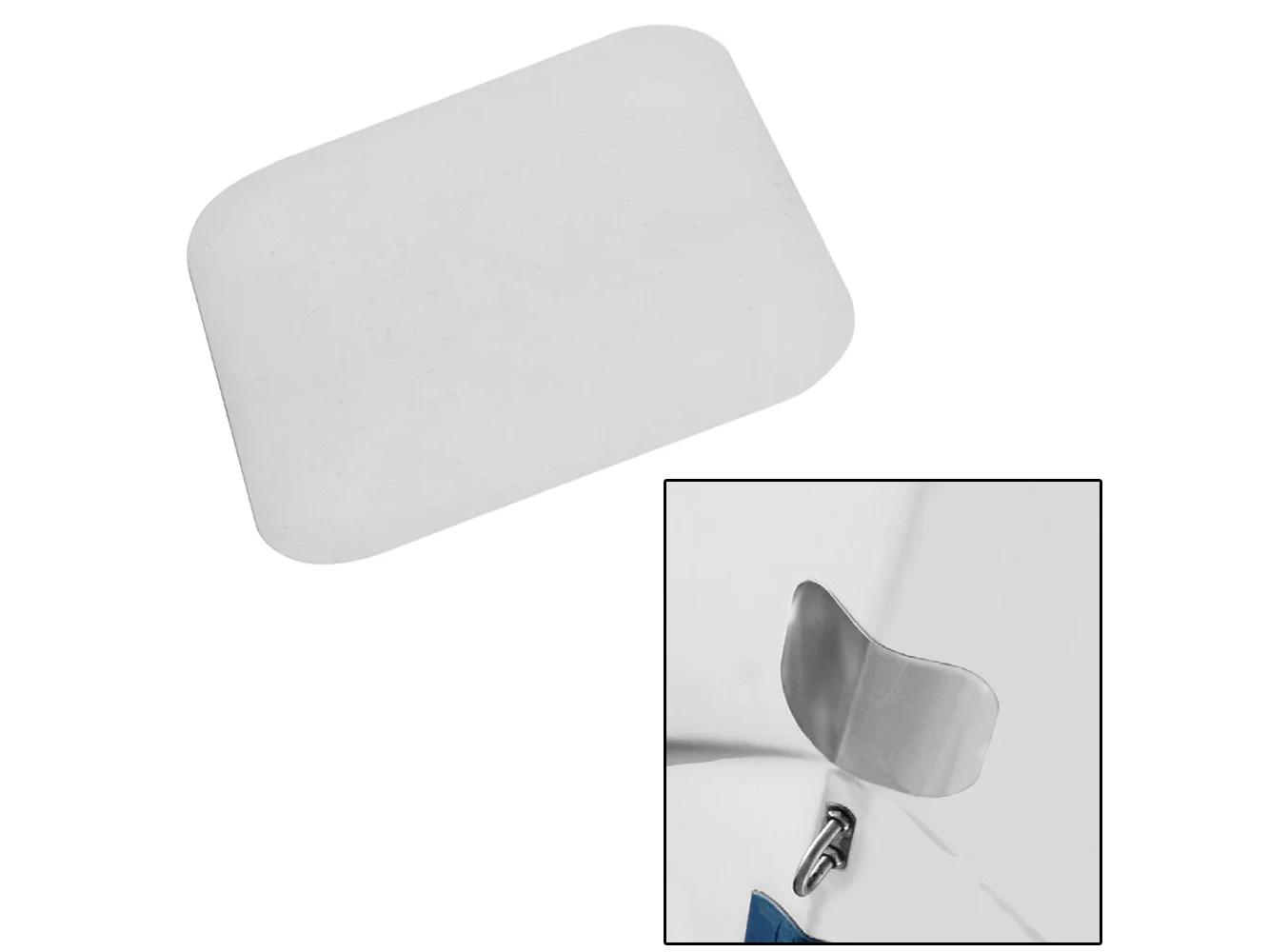 Megaware ScuffBuster™ Standard - 5.75" x 4.5" - Solid Bowguard - 22G - Stainless Steel
