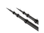 Tigress XD 3k Carbon Fiber Telescoping Outrigger Poles - 18 feet - Matte Black/ Black - Pair