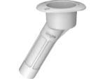 Mate Series Plastic 30° Rod & Cup Holder - Open - Oval Top - White