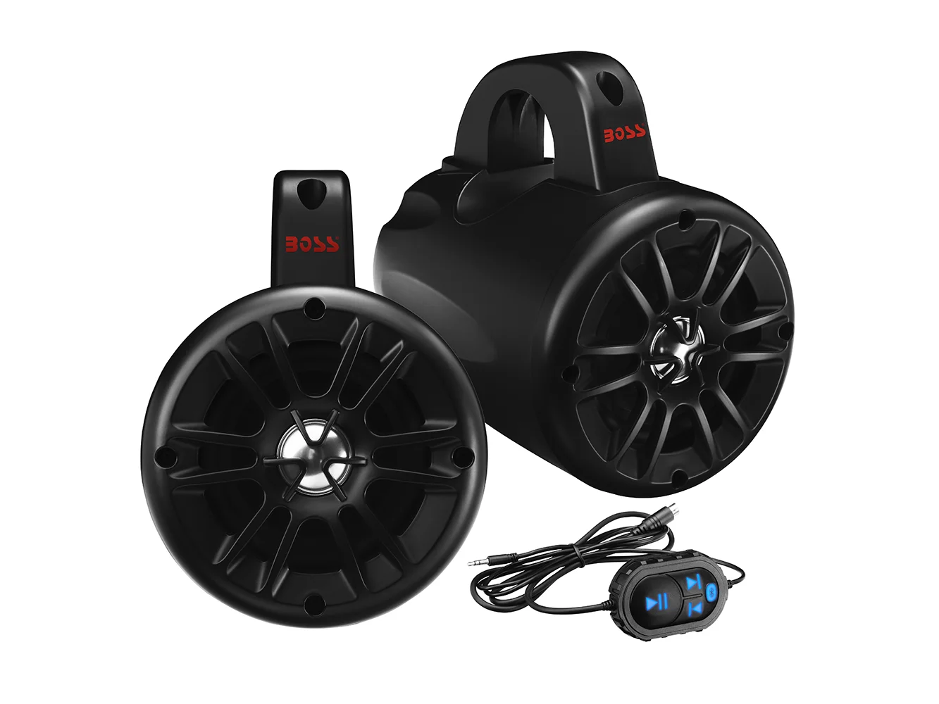Boss Audio 4" BM40AMPBT Amplified Waketower Speakers - Matte Black - 500W