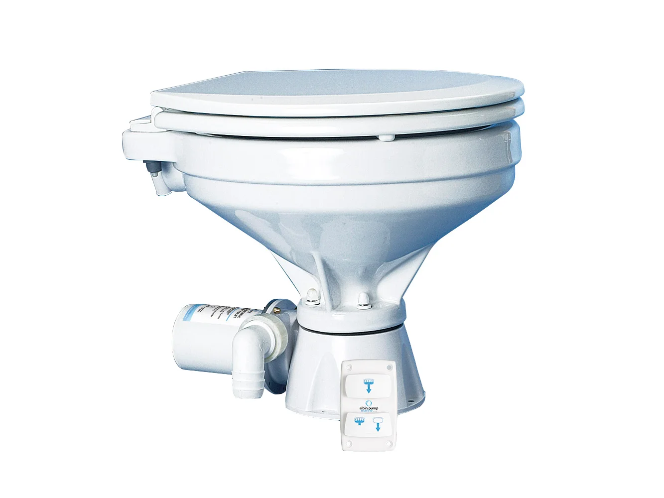 Albin Group Marine Toilet Silent Electric Comfort - 12V