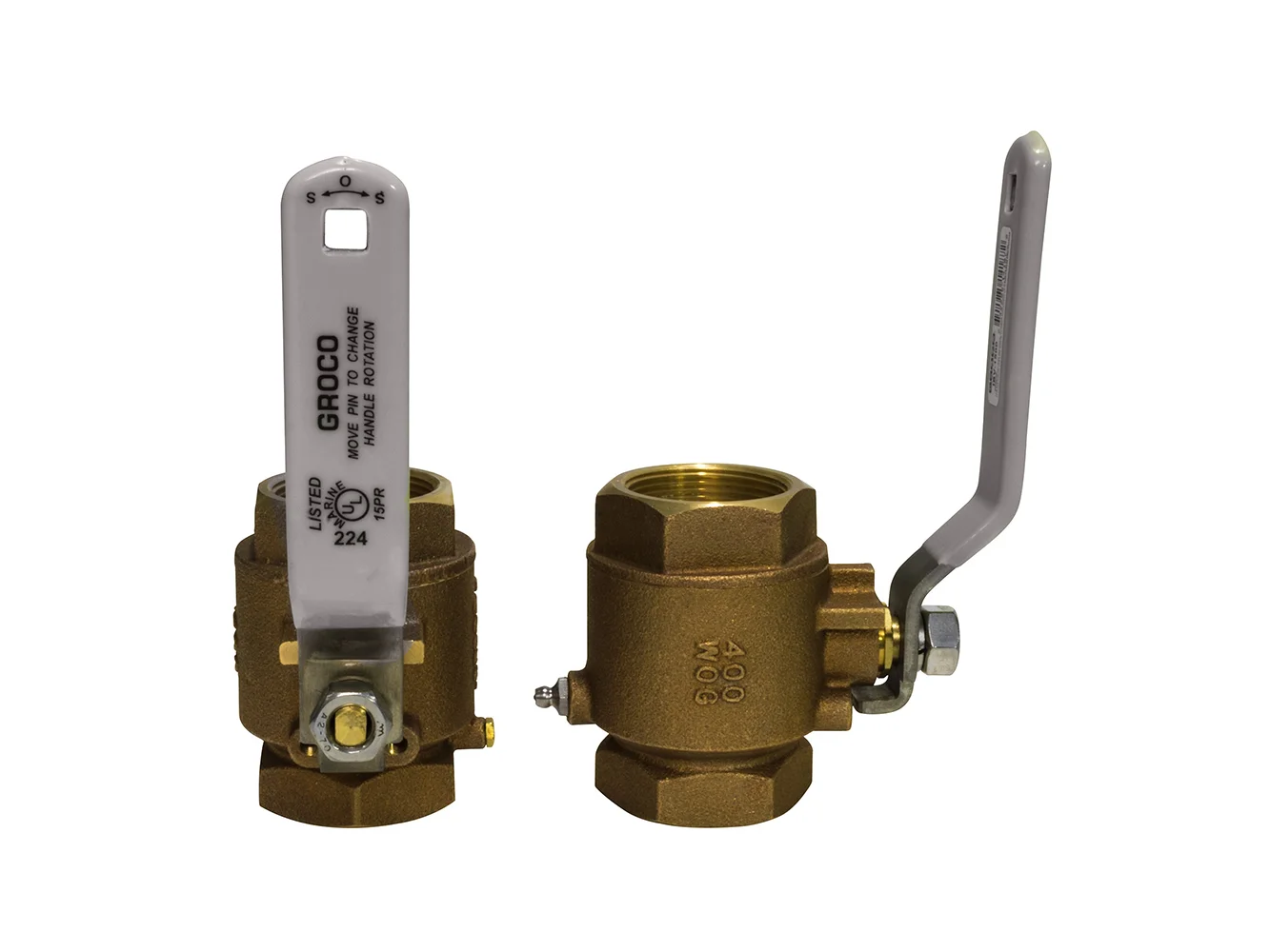 GROCO 1" NPT Bronze In-Line Ball Valve