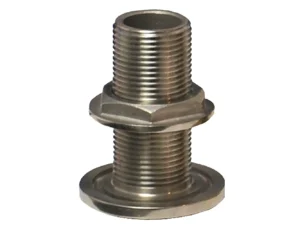 GROCO 1/2" NPS NPT Combo Stainless Steel Thru-Hull Fitting w/Nut