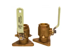 GROCO 3/4" Bronze Tri-Flanged Ball Valve/Seacock