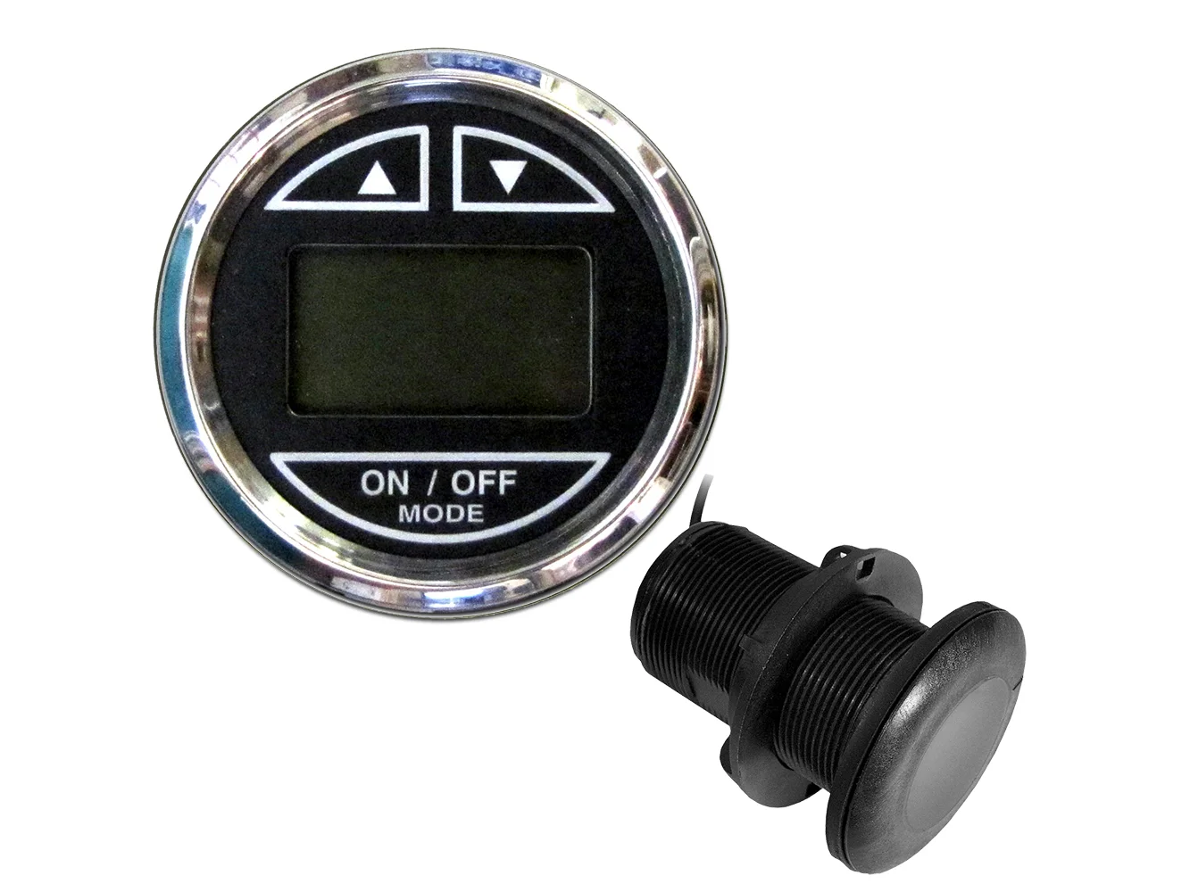 Faria Chesapeake Black 2" Depth Sounder w/Thru-Hull Transducer