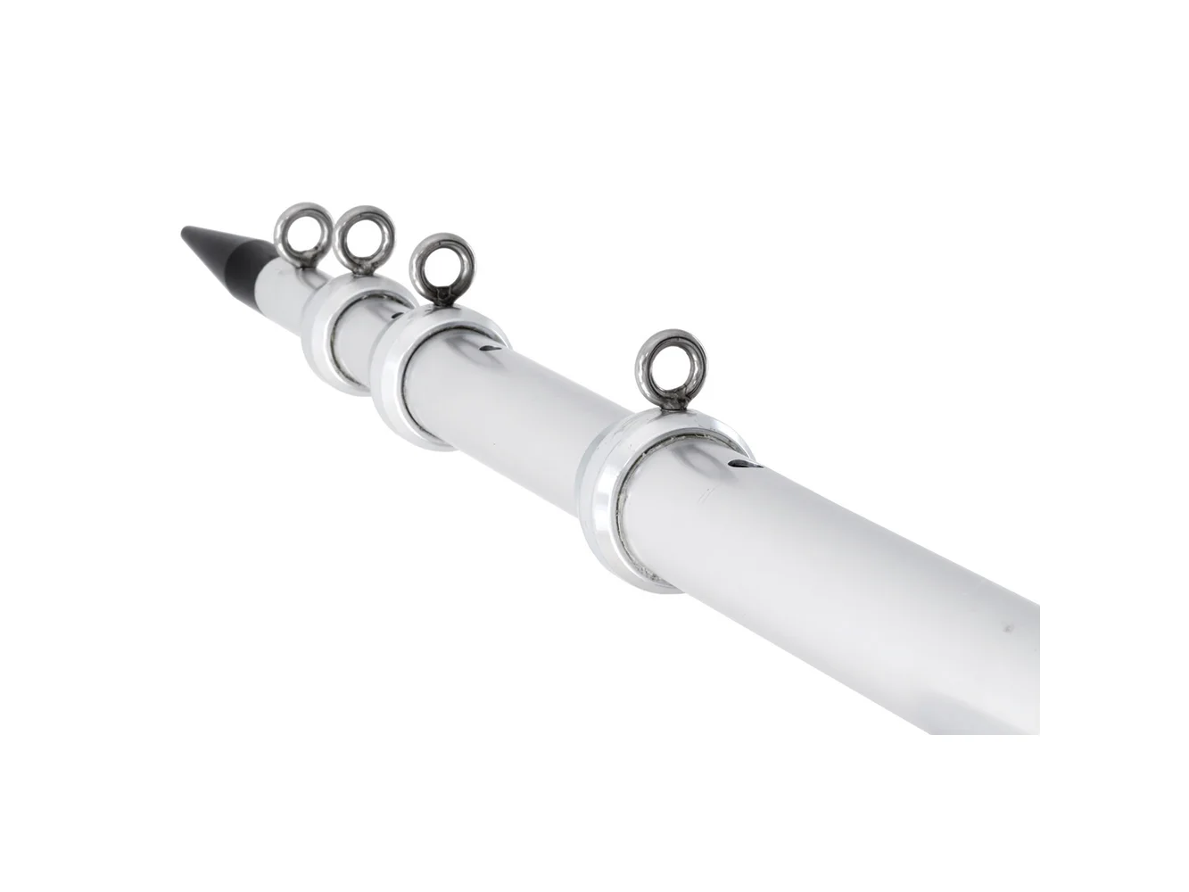 Tigress XD Telescoping Aluminum Outrigger Poles - 15' - 1-1/8" OD Silver
