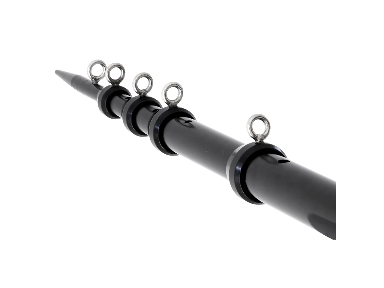 Tigress XD Telescoping Aluminum Outrigger Poles - 15' - 1-1/8" OD Black