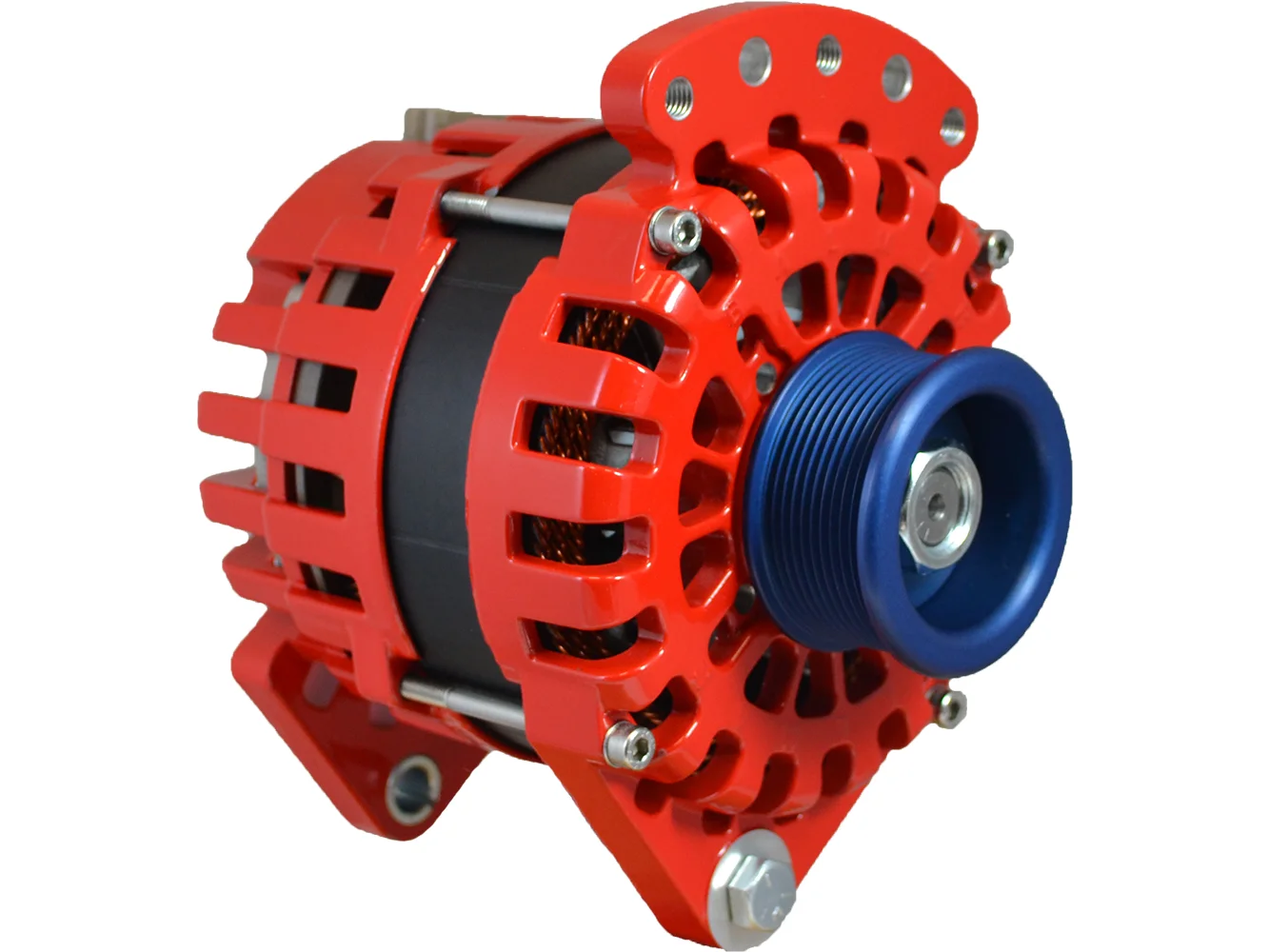 Balmar Alternator 3.15" Dual Foot Saddle J10 Serpentine Pulley - 170A - 12V