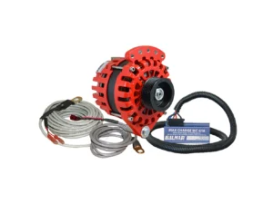 Balmar Alternator 1-2" Single Foot K6 Serpentine Pulley Regulator & Temp Sensor - 170A Kit - 12V
