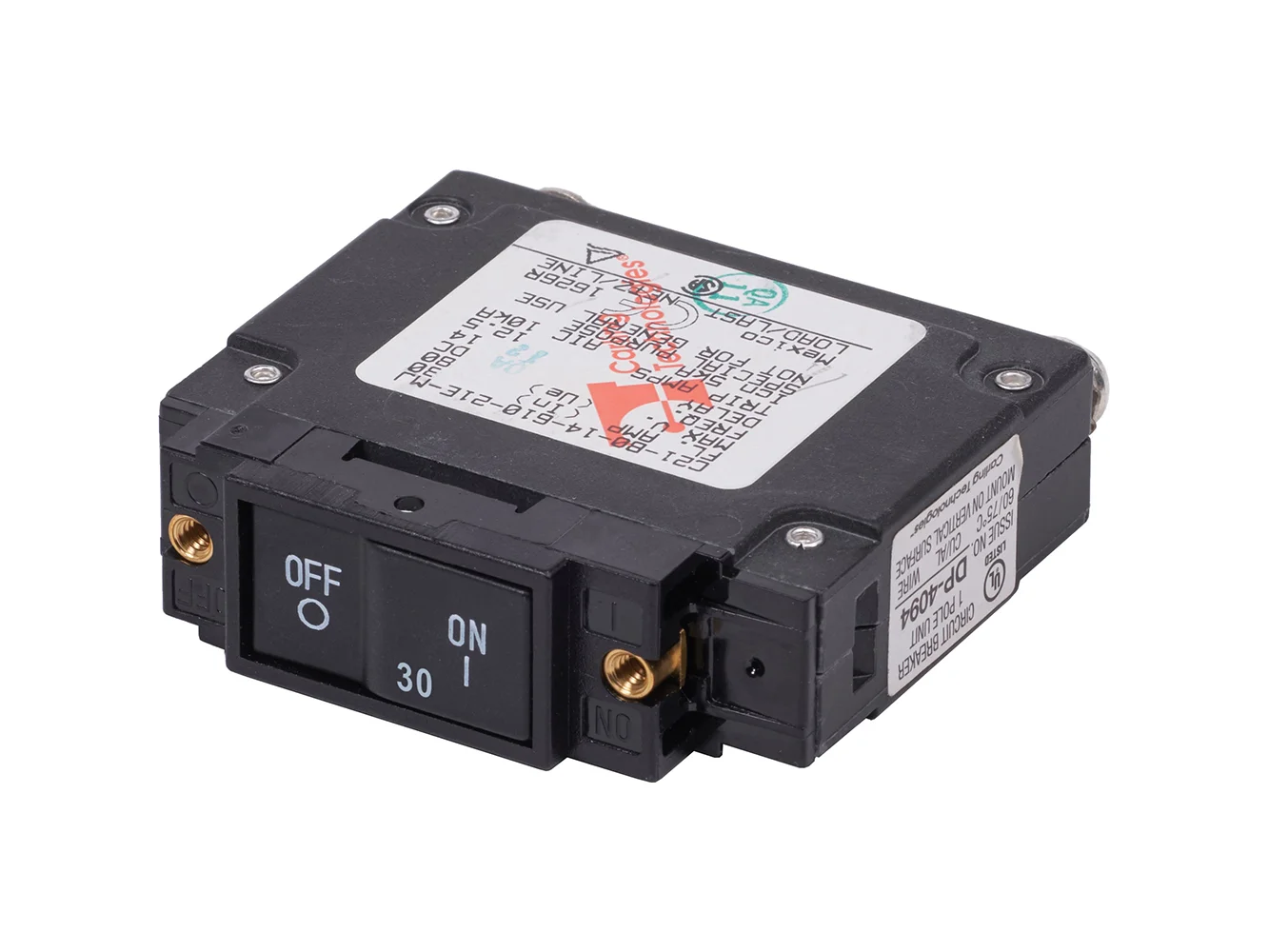 Blue Sea 7444 UL-489 Circuit Breaker - 30A Flat Rocker