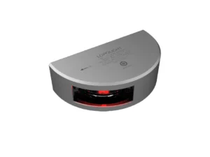 Lopolight Series 101-002 - Port Side Light - 1NM - Vertical Mount - Red - Silver Housing