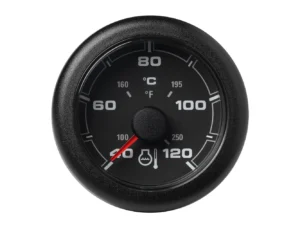 Veratron 52MM (2-1/16") OceanLink Temperature 120&deg;C/250&deg;F - Black Dial & Bezel