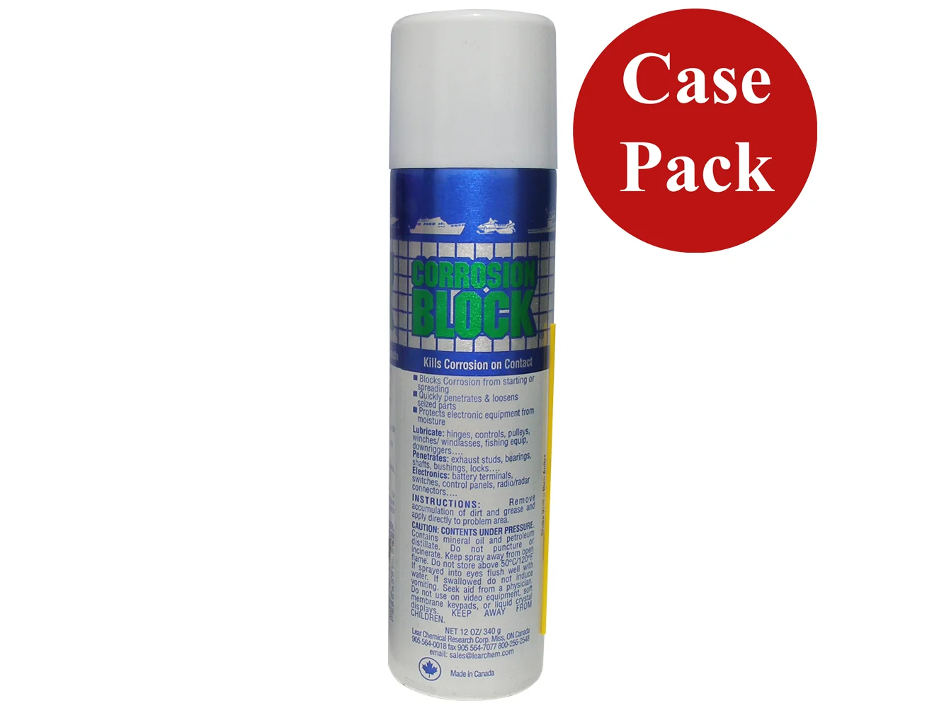 Corrosion Block 12oz Aerosol Can - Non-Hazmat, Non-Flammable & Non-Toxic *Case of 12*
