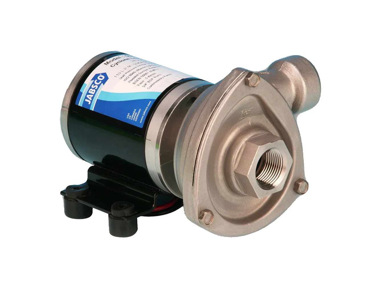 Jabsco Low Pressure Cyclone Centrifugal Pump - 24V