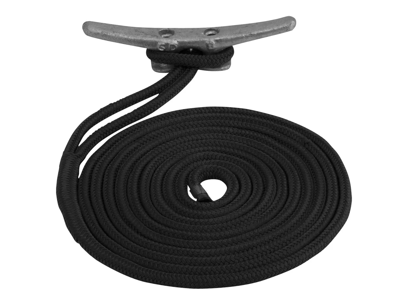 Sea-Dog Double Braided Nylon Dock Line - 3/8" x 10' - Black