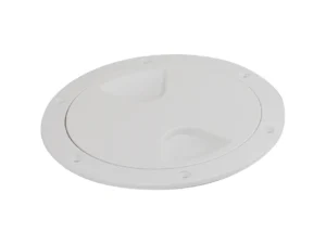 Sea-Dog Screw-Out Deck Plate - White - 6"