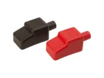 Sea-Dog Battery Terminal Covers - Red/Back - 1/2"