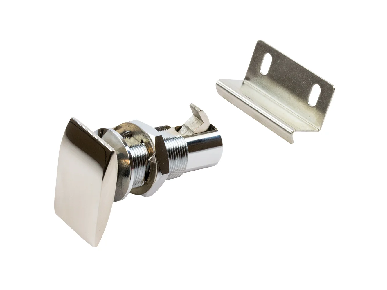 Sea-Dog Push Button Cabinet Latch - Rectangular