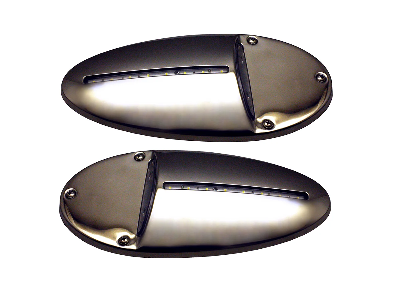 Innovative Lighting LED Docking Light- Mirrored Stainless Steel - Pair