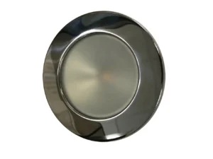 Lunasea Gen 3 Indoor/Outdoor Recessed 3.5&rdquo; LED Light - 2700K 85 CRI Dimmable COB LED - Warm White/Polished SS Bezel