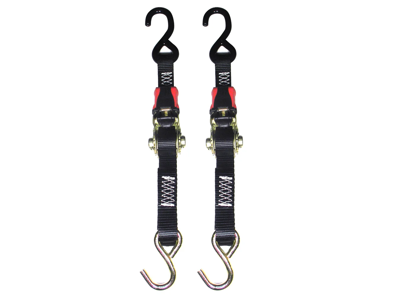 Rod Saver Rubber Ratchet Tie-Down - 1" x 4' - Pair