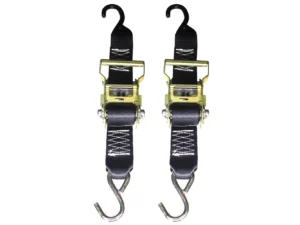 Rod Saver Heavy-Duty Ratchet Trailer Tie-Down - 2" x 3' - Pair