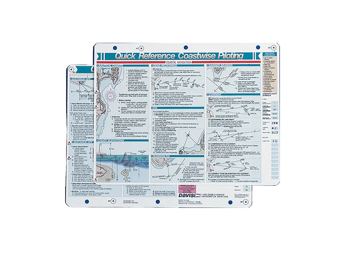 Davis Quick Reference Coastwise Piloting Card