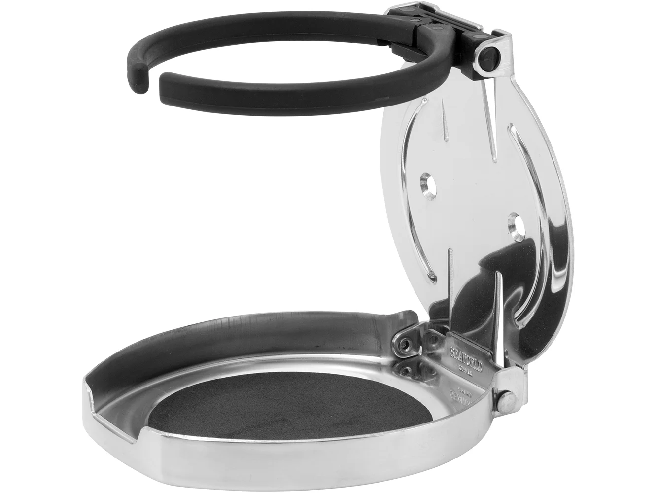 Sea-Dog Adjustable Folding Drink Holder - 304 Stainless Steel