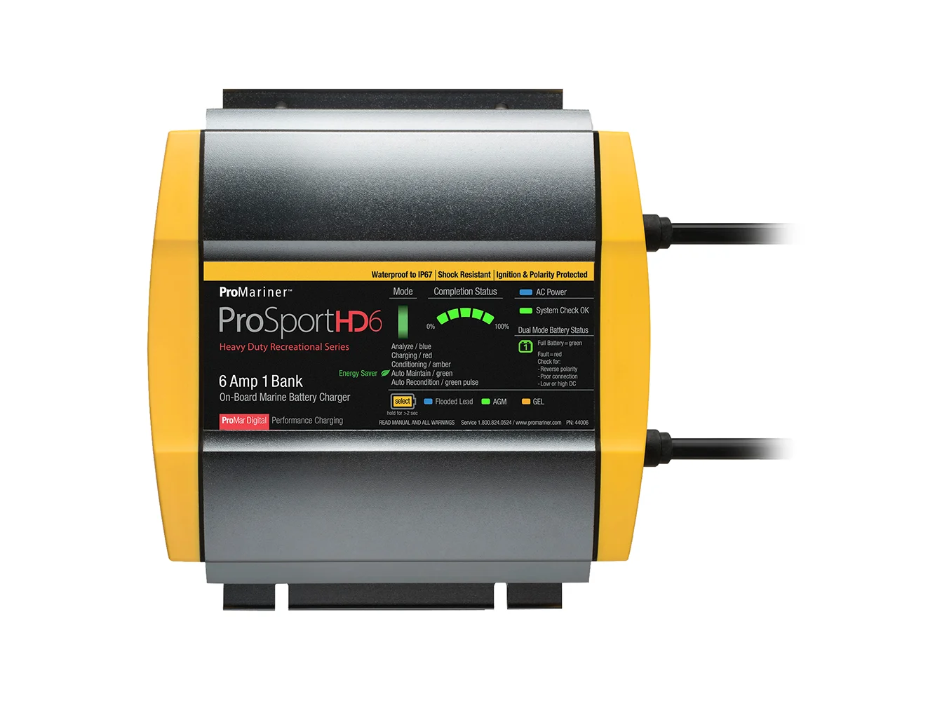 ProMariner ProSportHD 6 Gen 4 - 6 Amp - 1 Bank Battery Charger